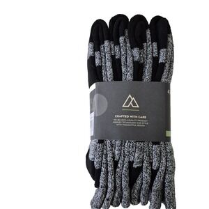 Alpine Design Hiking Socks Mens L Crew Cushioned 4‎ Pack Performance Outdoor